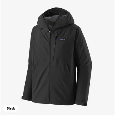Patagonia M's Granite Crest Rain Jkt Black - XXL