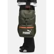 Puma Phase Hooded Backpack, Dark Olive-Glowing Red, Onesize, Skolväskor