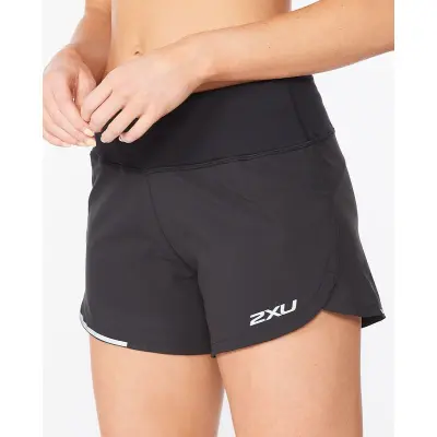 2XU Aero 4-Inch Shorts W Löparshorts Black/Silver Reflective, L