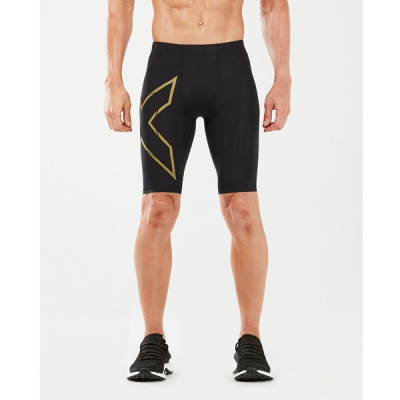 2XU Mcs Run Comp Shorts Men  Black/Gold Reflective