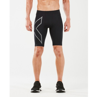 2XU Run Comp Shorts W/Storage Men  Black/Silver Reflective