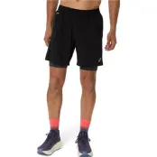 Asics Road 2N1 7In Short Performance Black/Graphite Grey