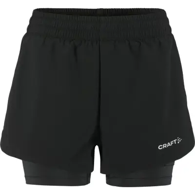 Craft ADV Essence 2-In-1 Shorts 2 W Dam Svart S | Löparshorts