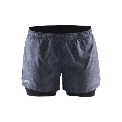 Craft Focus 2-1 Shorts W P LINE BLACK
