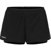 Craft Race Day Split Shorts M Herr Svart S | Löparshorts