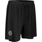 Dahlie Shorts Run 2-In-1 M Herr Svart L | Löparshorts