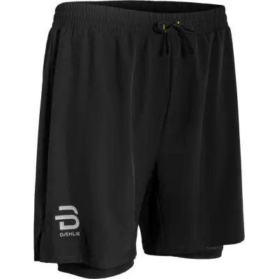 Dahlie Shorts Run 2-In-1 M Herr Svart S | Löparshorts