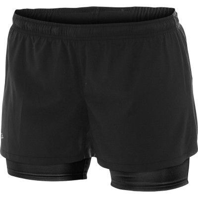 Run Shorts 2-1 W, Black, L,  Craft