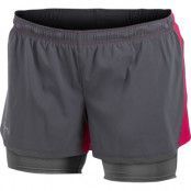 Run Shorts 2-1 W, Granite, Xs,  Craft