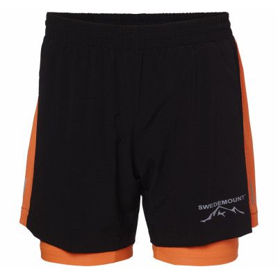 Running 2-1 Shorts, Black/Orange, S,  Shorts