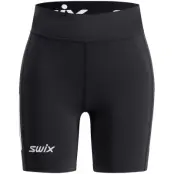 Swix Pace High Waist Half Tights W Löparshorts Black, XS