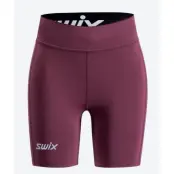 Swix Pace High Waist Half Tights W Löparshorts Plum, L