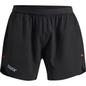 Swix Tempo Shorts 5-inch M Herr Svart S | Löparshorts