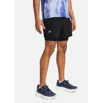 Ua Launch 5''2-In-1 Shorts, Black, 2xl,  Löparkläder