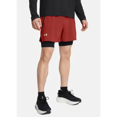 Ua Launch 5''2-In-1 Shorts, Earthen Orange, M,  Löparkläder
