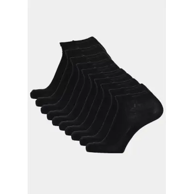 Ankle Socks 10-Pack, Black, 39-42,  X-Trail
