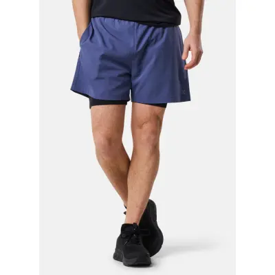 Gym 2-In 1 Shorts, Dusty Blue, L,  Löparkläder