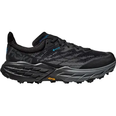 Hoka One One Speedgoat 5 GTX Spike M Trailskor Black/Black, US 12