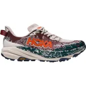 Hoka One One Speedgoat 6 M Trailskor Putty/Blue Twilight, US 13