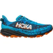 Hoka One One Speedgoat 6 M Trailskor Skyward Blue/Black, US 10