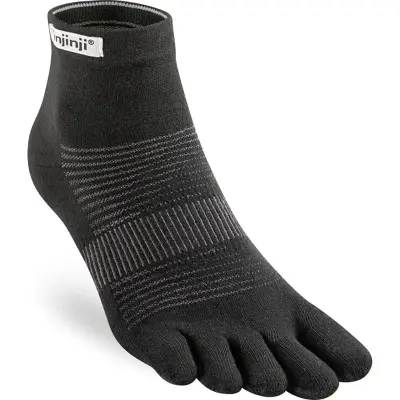 Injinji Run Lightweight Mini-Crew Black