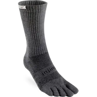 Injinji Trail Midweight Crew Löparstrumpor Granite Blue , M