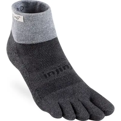 Injinji Trail Midweight Mini-Crew Löparstrumpor Granite Blue , M