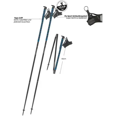 Komperdell Fxp Composite Trail Blå