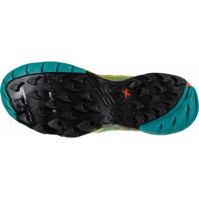 La Sportiva Akasha II Running Shoes Women Green Banana/Lagoon