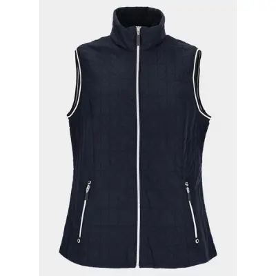 Quilted Vest, Dark Blue, 46,  Västar