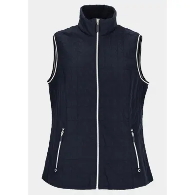 Quilted Vest, Dark Blue, 52,  Västar