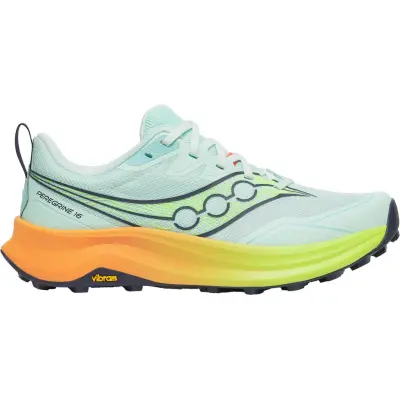 Saucony Peregrine 16 W Trailskor Aqua/Citron, USL 8