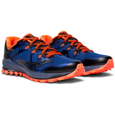 Saucony Peregrine 8 M  Blu/Blk/Viz Red
