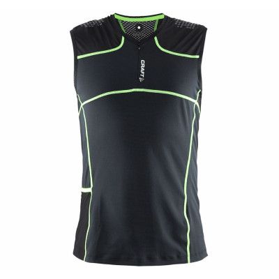 Trail Sleeveless M, Black/Gecko, Xl,  Craft