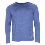 Training L/S Tee, Blue Melange, 2xl,  X-Trail