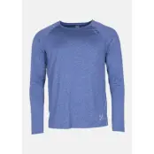 Training L/S Tee, Blue Melange, L,  Träningströjor