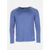 Training L/S Tee, Blue Melange, M,  Träningströjor