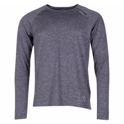 Training L/S Tee, Charcoal Melange, S,  Träningströjor