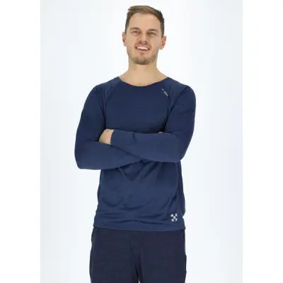Training L/S Tee, Navy Melange, 3xl,  X-Trail