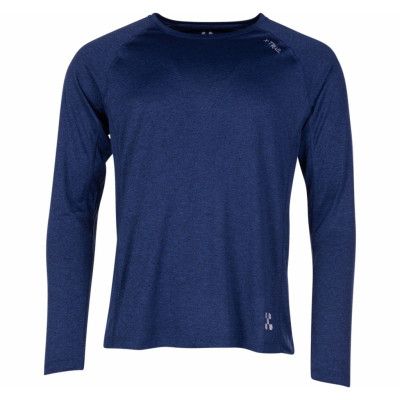 Training L/S Tee, Navy Melange, M,  Träningströjor