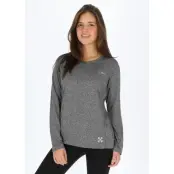 Training L/S Tee W, Charcoal Melange, 34,  Löpar-T-Shirts