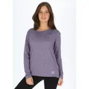 Training L/S Tee W, Purple Melange, 44,  Löpar-T-Shirts