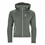 Training Zip Hood Jr, Olive Melange, 160,  X-Trail
