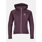 Training Zip Hood Jr, Plum Melange, 130,  Hoodies