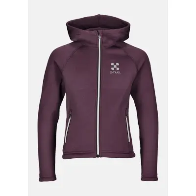 Training Zip Hood Jr, Plum Melange, 130,  Hoodies