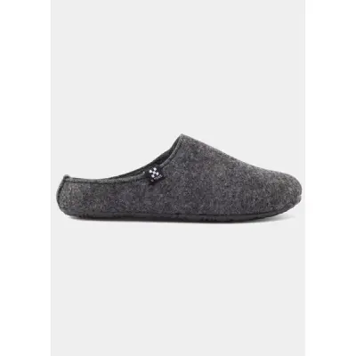 Wool Slippers, Dk Grey/Lt Grey, 34,  X-Trail
