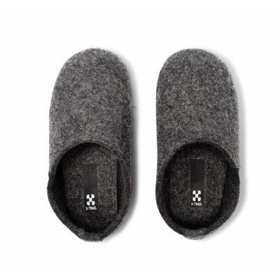 Wool Slippers Jr, Dk Grey/Dk Grey, 34,  X-Trail