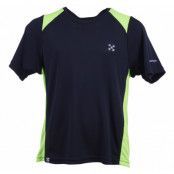 X-Trail Running Tee Jr, Black/Lime, 110,  X-Trail