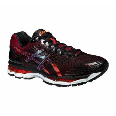 Gel-Nimbus 17, Black/Hot Orange/Deep Ruby, 13.5,  Asics