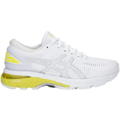 Gel-Kayano 25, White/Lemon Spark, 38